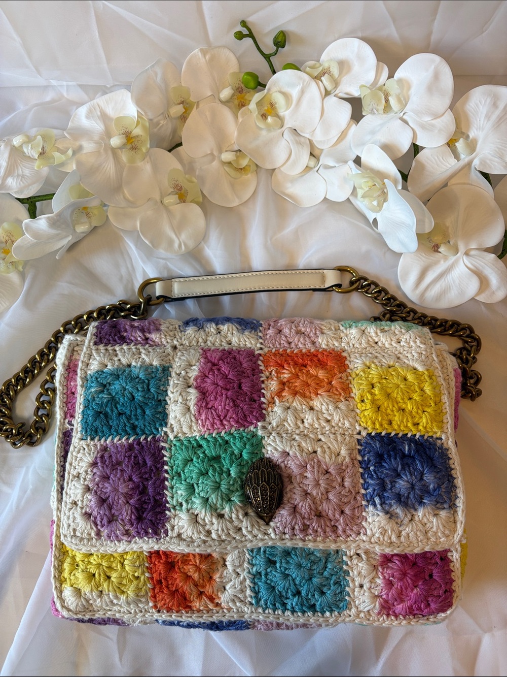 Kurt Geiger London Crochet Kensington Crossbody Bag